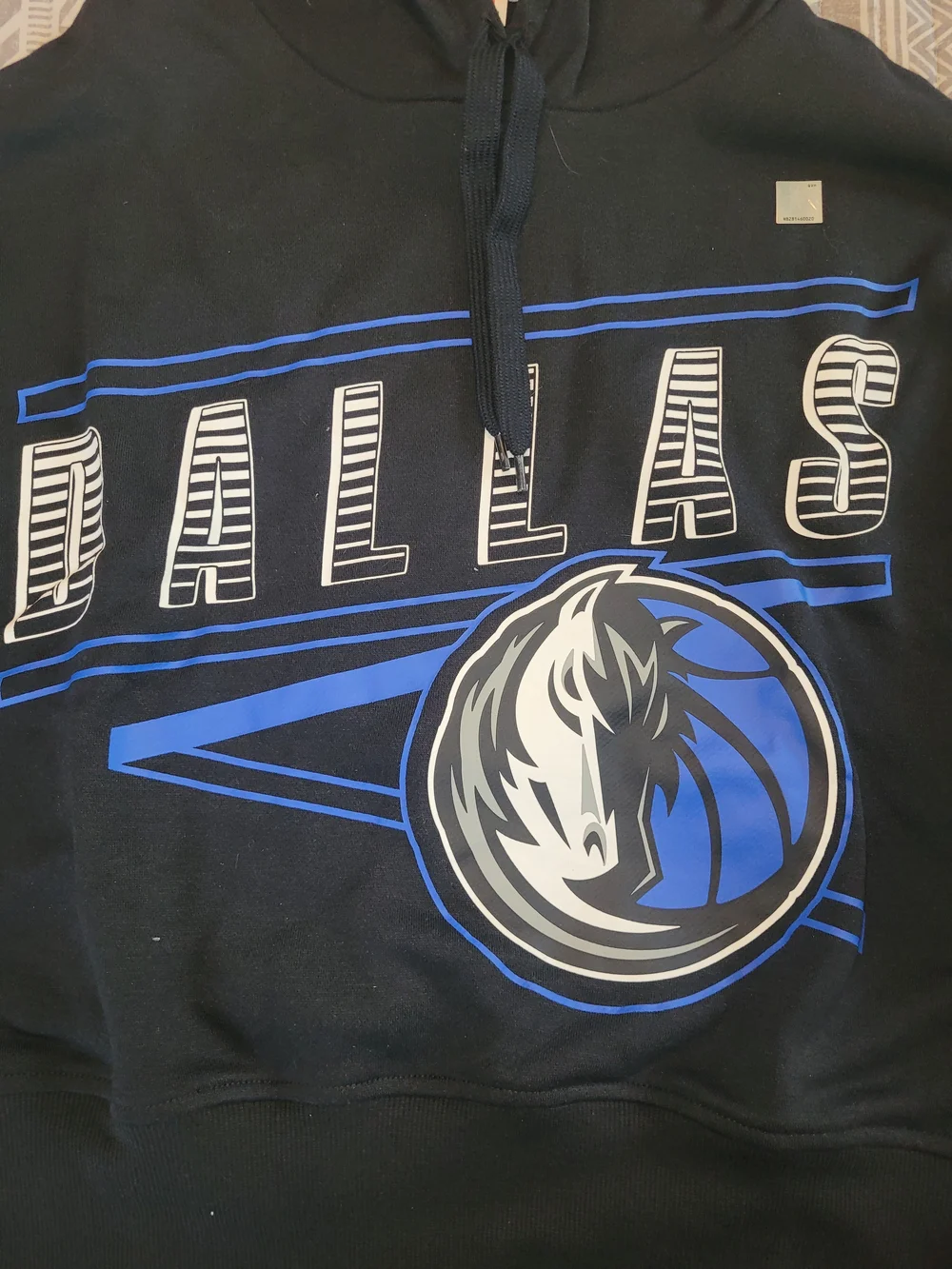 Junk Food Clothing Dallas Graphic Crewneck - Black & Blue